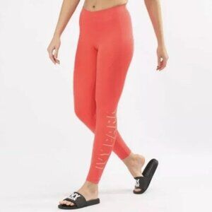 Ivy Park Neon Coral Shadow Logo Leggings